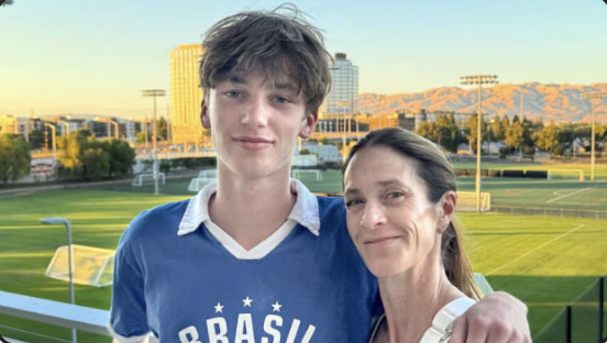 Zico Muldoon '25 With His Mom At A Game During The Copa America